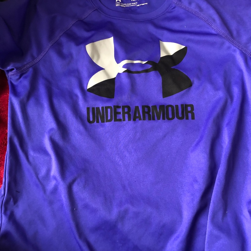 purple under armour tee